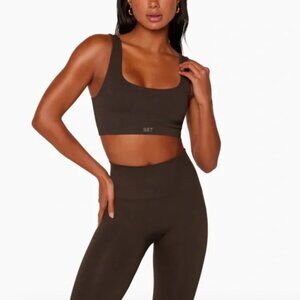 SET Active SCULPTFLEX® Espresso Sports Bra Size XS